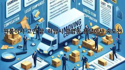 원룸이사 고민 끝! 🚚 하남시 광암동 용달이사 속도전 🔥