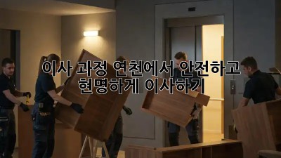 이사 과정: 연천에서 안전하고 현명하게 이사하기